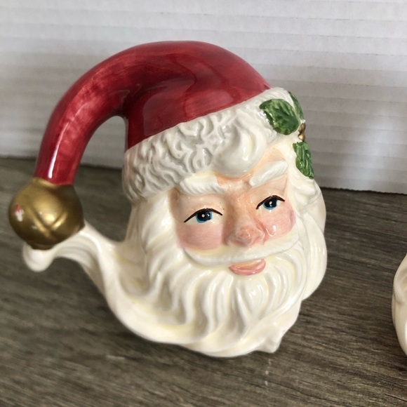 Vtg Fitz & Floyd Santa S&P Shakers - Picture 4 of 14